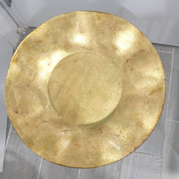 Vintage large gold accent plate - Picture 1 of 4